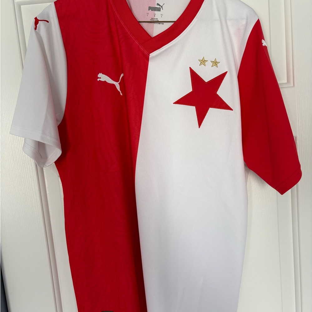 Puma Slavia Prague 23/24 Jersey Sz L Czech Praha soccer